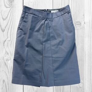 BANANA REPUBLIC Women Mini Skirt Pleated Size 0 Cotton Blend Academia Preppy
